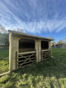 16x12 double open front - timber gates - kickboards
