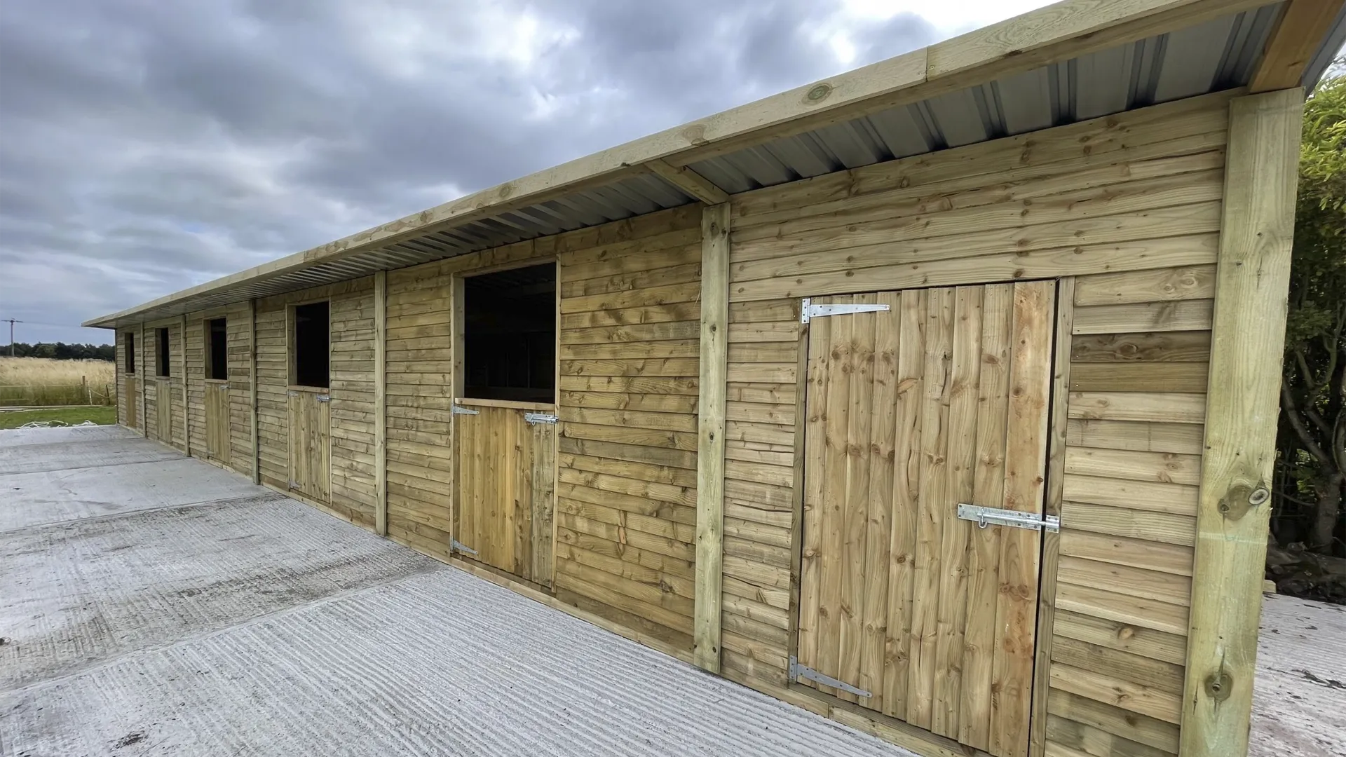 Timber 72x12ft Building | Fallen Oak Timber