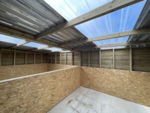 24x12 internal - skylights - half partition